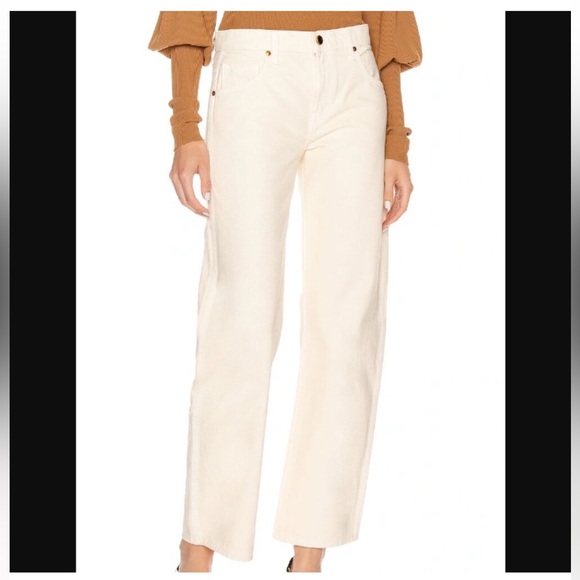 NWOT Khaite Kerrie Jean in Ivory Rigid Size 27 - Picture 1 of 9